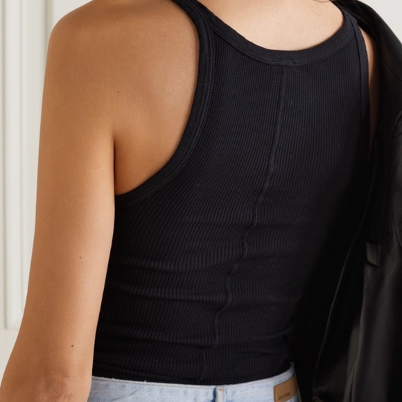 RE/DONE X Hanes Ribbed Cotton Jersey Tank Size S - Picture 4 of 7